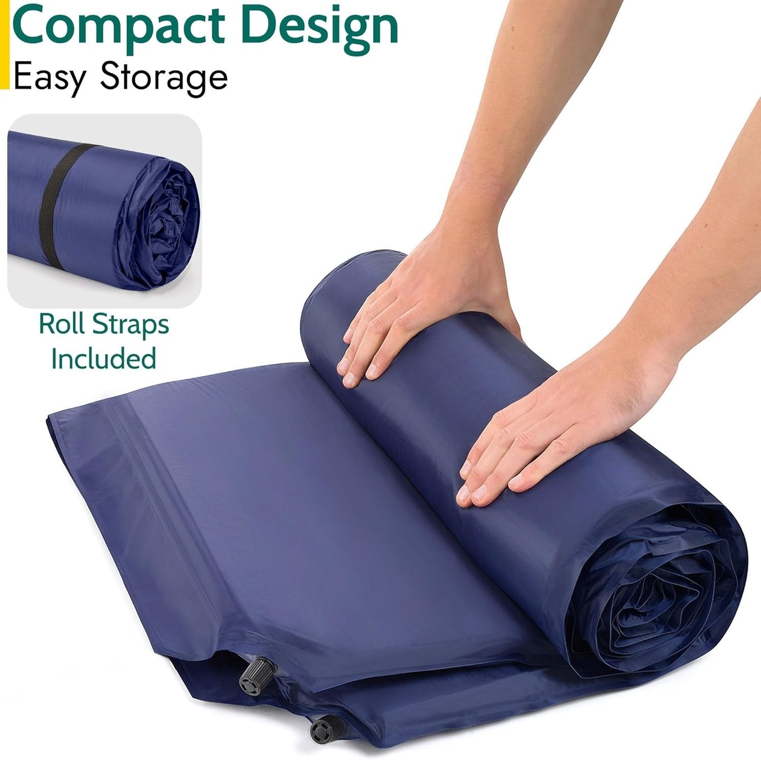 Double Self-Inflating Camping Mat – Lightweight, Waterproof, Portable 2.5cm