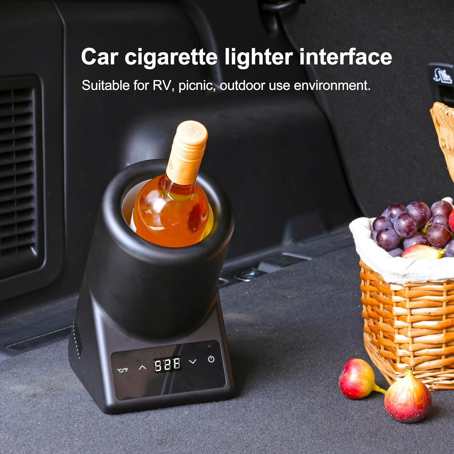 Electric Wine Bottle Chiller 750ml Digital Temperature Control Ice Free