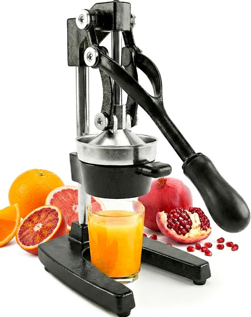 Commercial Manual Citrus Juicer Cast Iron Hand Press with Steel Cup