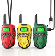 Kids Walkie Talkies 3 Pack Long Range Rechargeable 2 Way Radio VOX