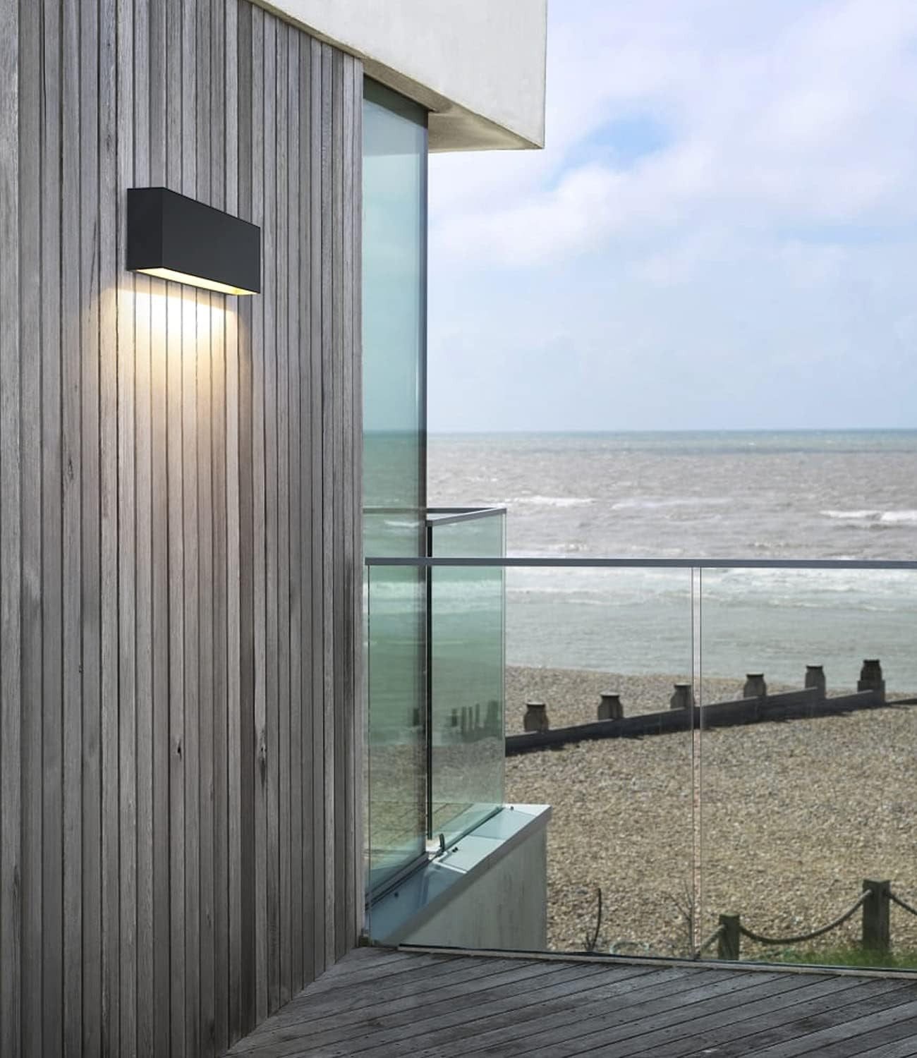 Waterproof LED Outdoor Wall Lights 6W Warm White Downlight Porch Sconce