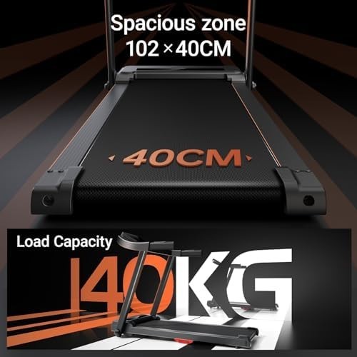 16% Incline Folding Treadmill 2.5HP Quiet Motor 12kmh Running Machine Home Gym