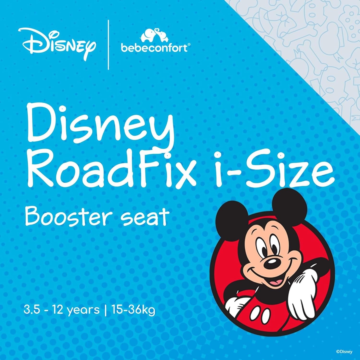i-Size High Back Booster Car 3–12 Years Foldable Lightweight 100–150cm
