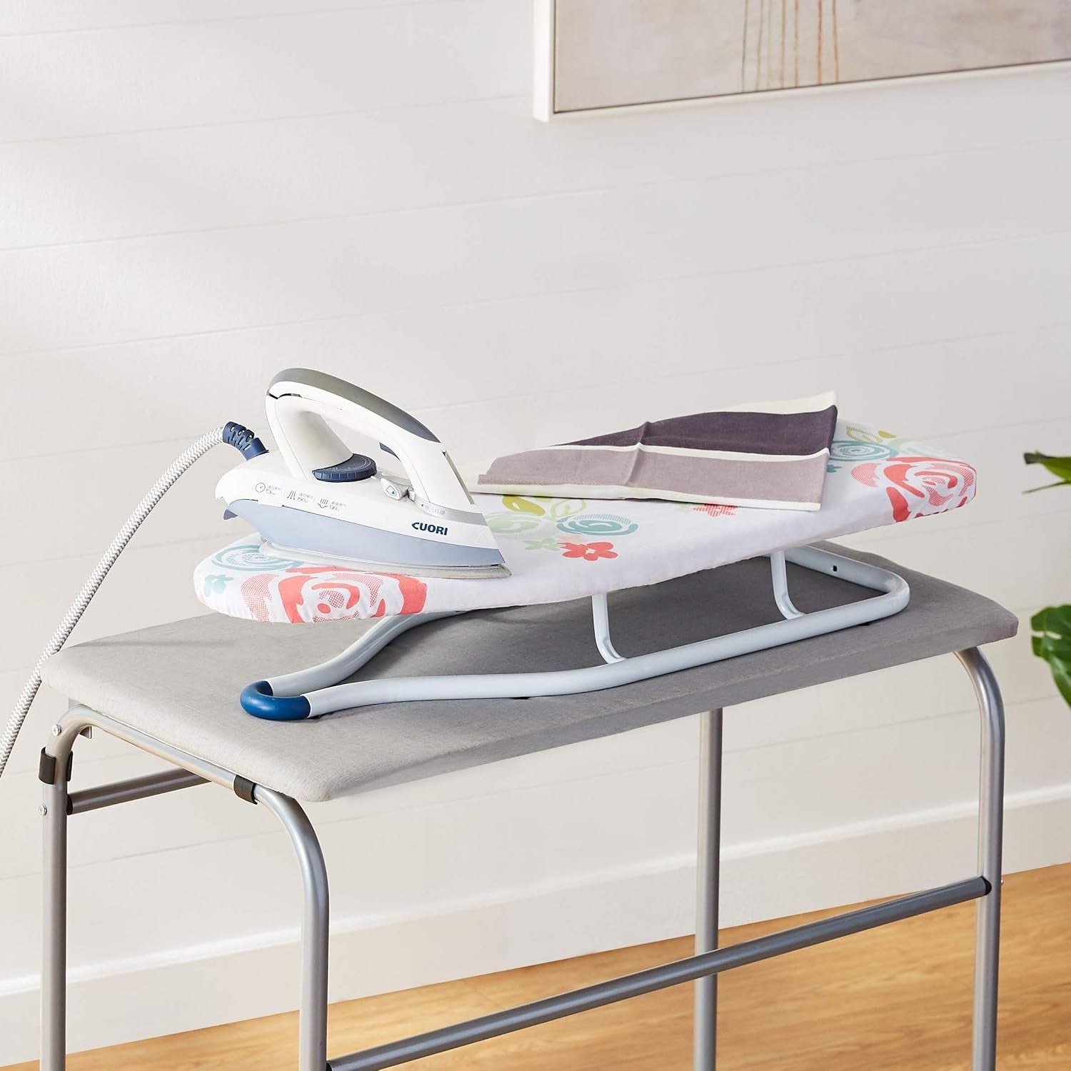 Tabletop Ironing Board Compact Folding Steel Frame Small Space Saver