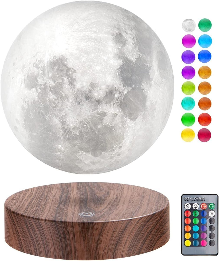 Levitating 3D Moon Lamp 16 Colors Magnetic Floating Night Light