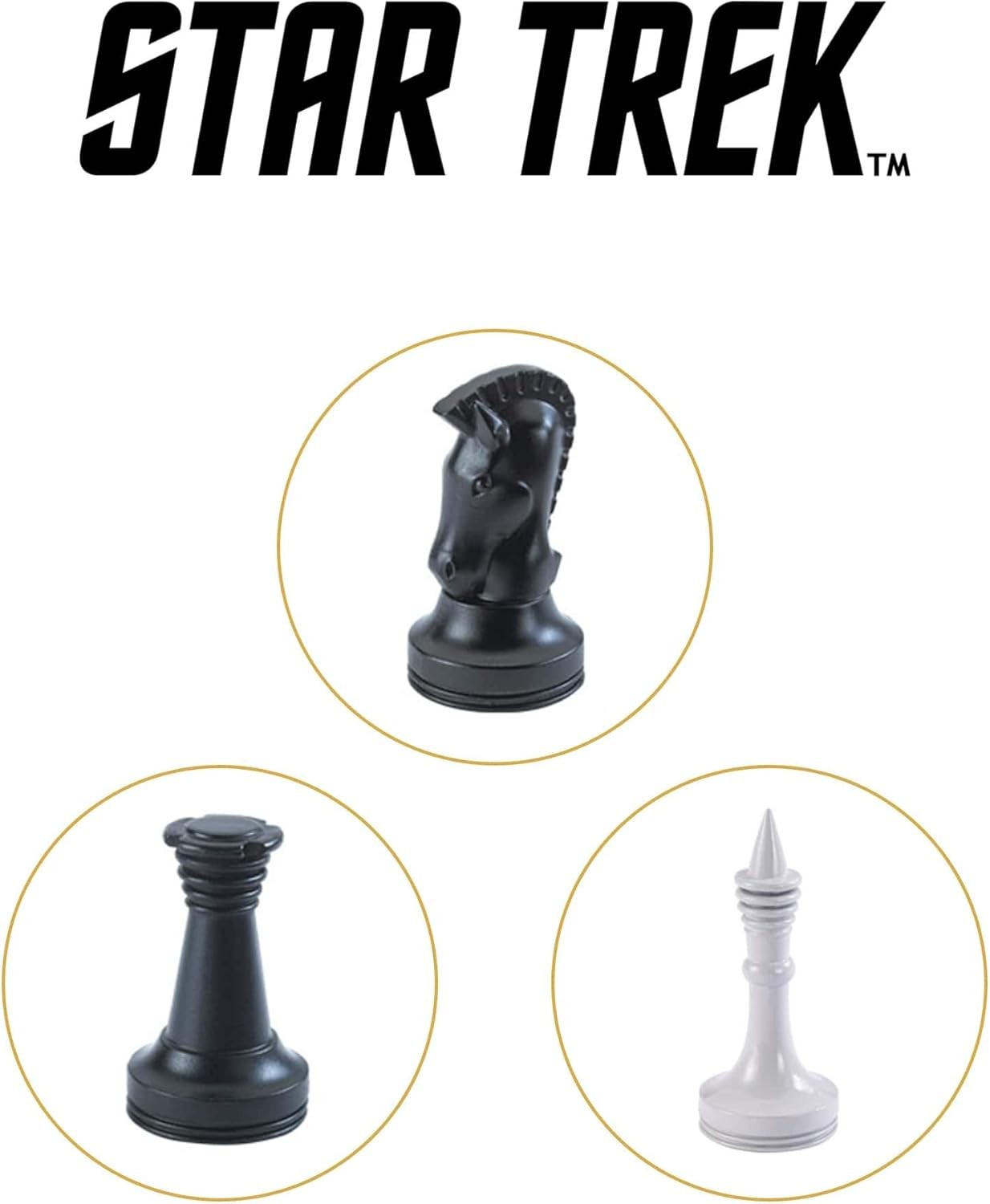 Star Trek Tri-Dimensional Chess Set – 3D Display Board & 32 Pieces Gift