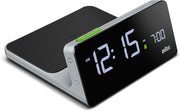 Wireless Charging Digital Alarm Clock LCD Auto Dimming Fast Charge