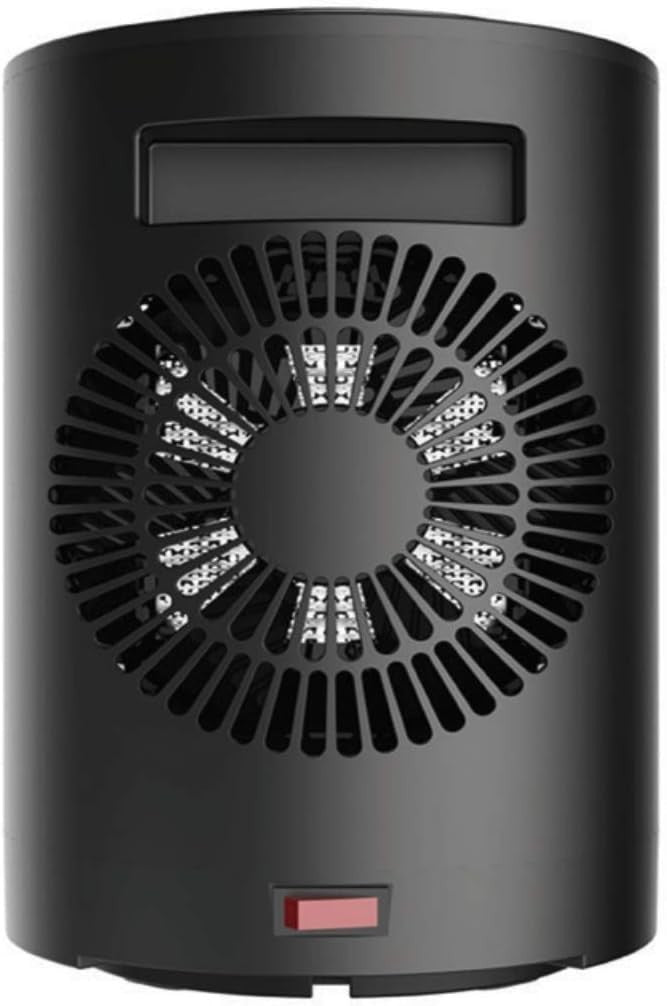 Electric Fan Heater 500W Portable Oscillating 360 Safe Low Energy Space Warmer