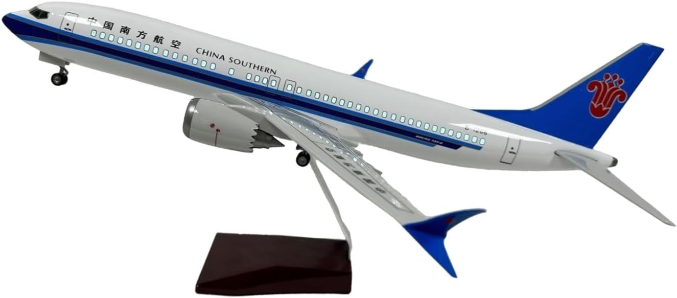 Large Scale Model Plane w/ Voice-Activated Lights & Display Stand | Gift