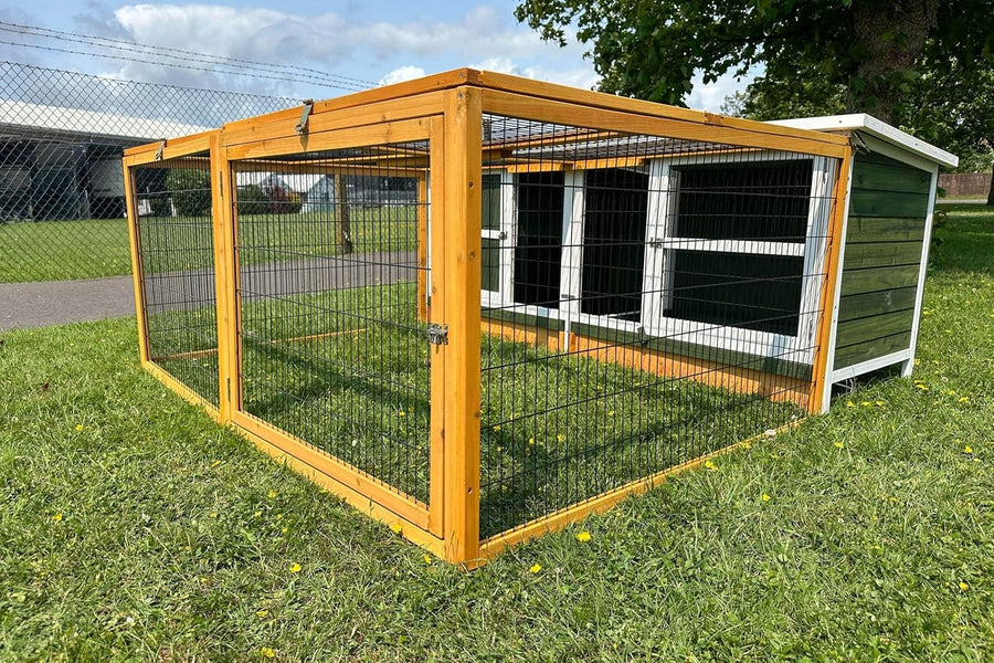 XXL Rabbit Hutch with Run Outdoor Predator Proof Large Secure Enclosure