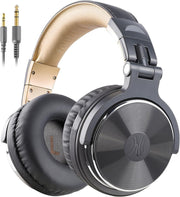 Studio Over Ear Headphones Hi-Fi 50mm Drivers Wired DJ Monitoring Grey