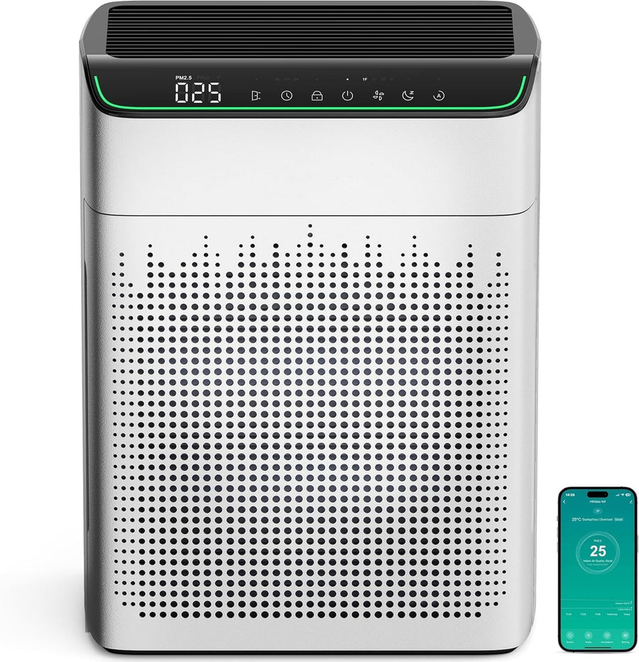 Large Room Smart Air Purifier 1690ft² HEPA WiFi Alexa PM2.5