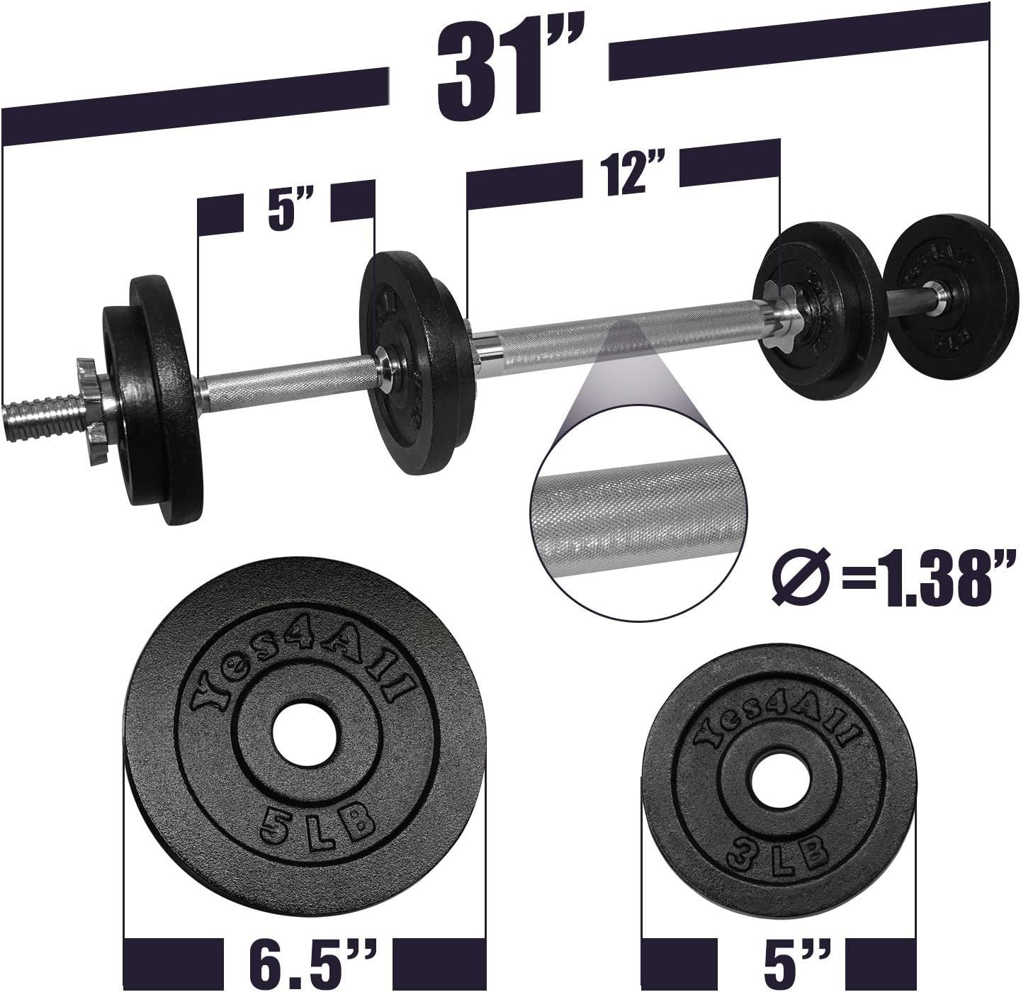 Adjustable Dumbbell Barbell Set 18–90KG Free Weights Home Gym
