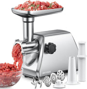 2500W Electric Meat Grinder Sausage Maker Mincer 3 Plates Kubbe Kit