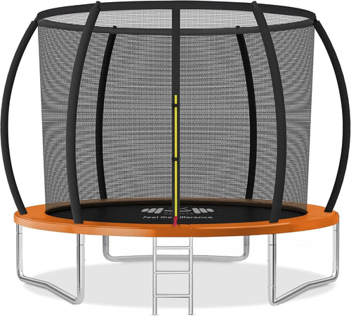 10ft Outdoor Trampoline with Safety Enclosure Ladder Heavy Duty