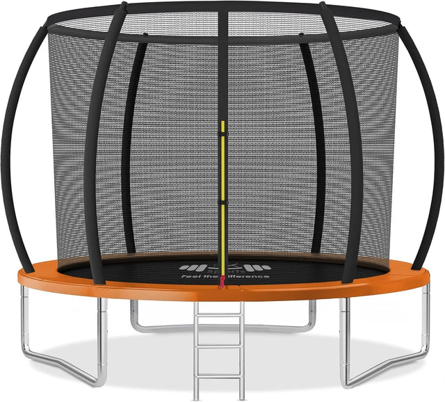 10ft Outdoor Trampoline with Safety Enclosure Ladder Heavy Duty