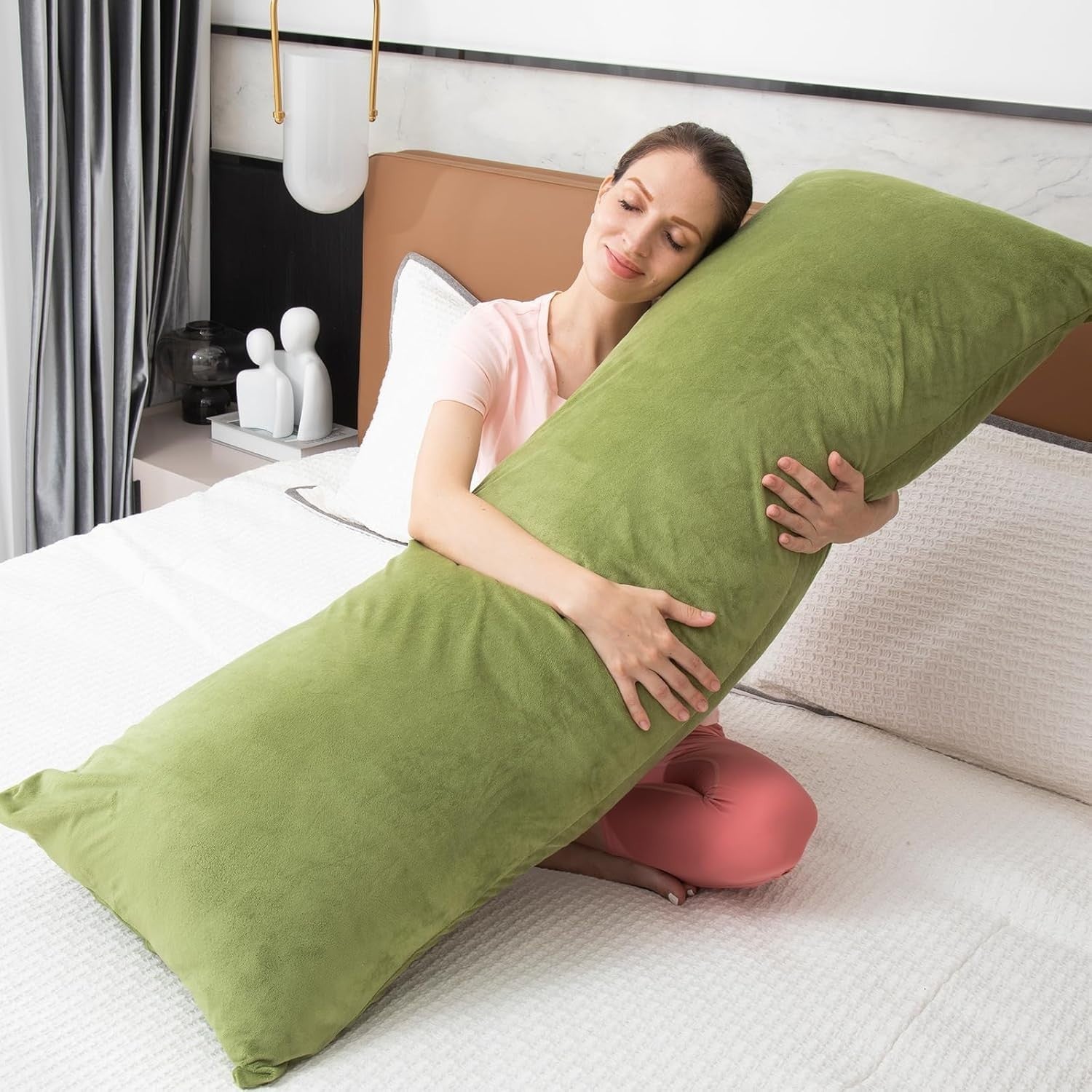Full Length Memory Foam Body Pillow 152x50cm Back & Cervical Support