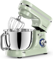 5QT 1000W Stand Mixer 8-Speed Tilt-Head Food Mixer Green Stainless Steel