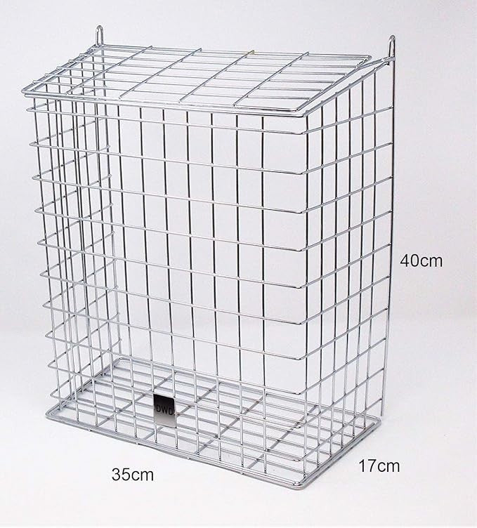 Large Chrome Letter Box Cage Guard – Protects Mail, Flip Lid, Easy Fit