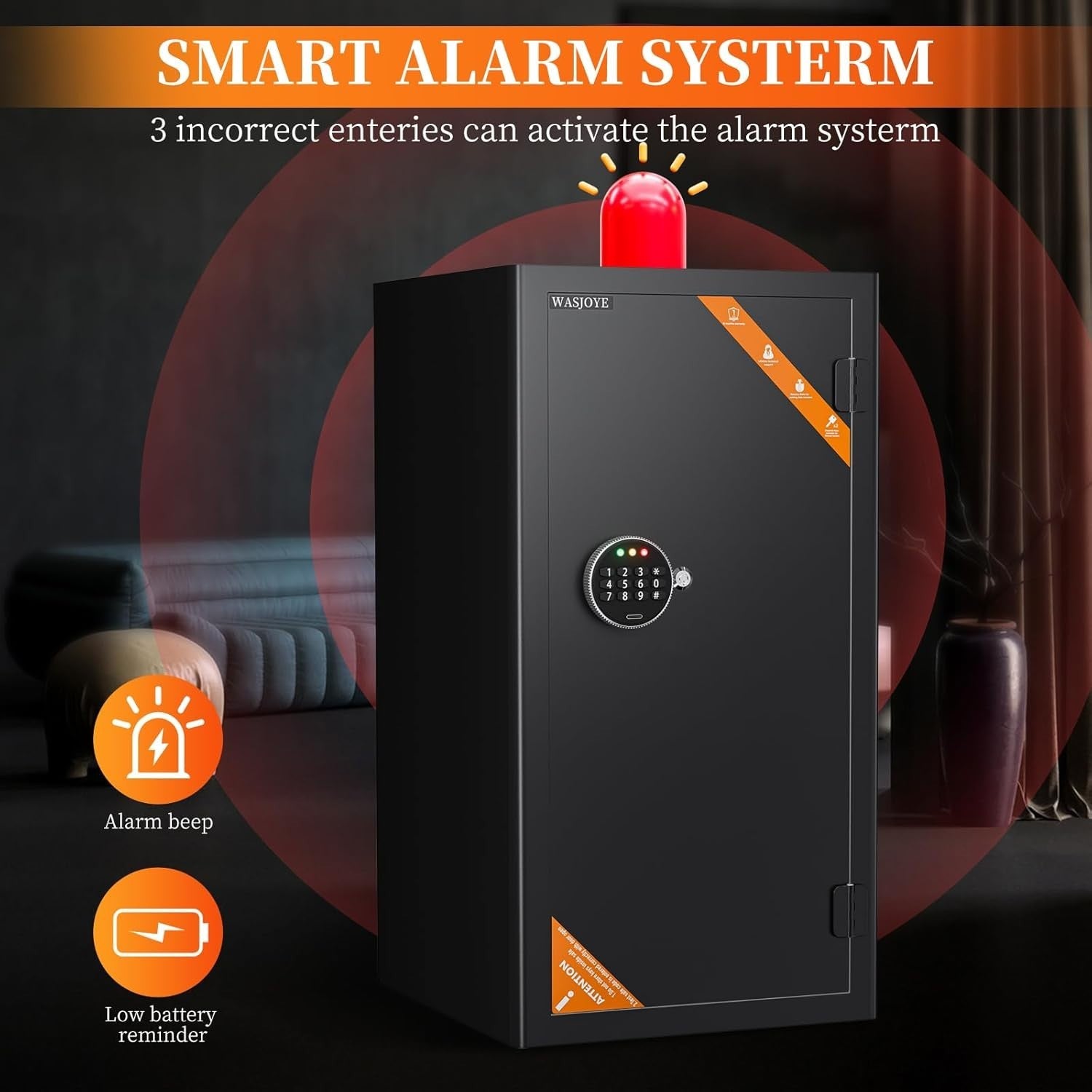 103L Large Digital Safe Box Security Cabinet Cash Document Storage