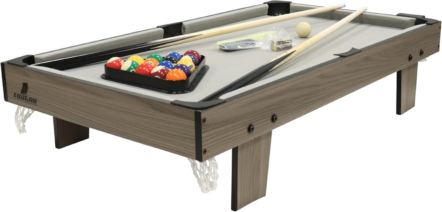 3FT Mini Pool Table Tabletop Billiards Game Set w Cues Balls