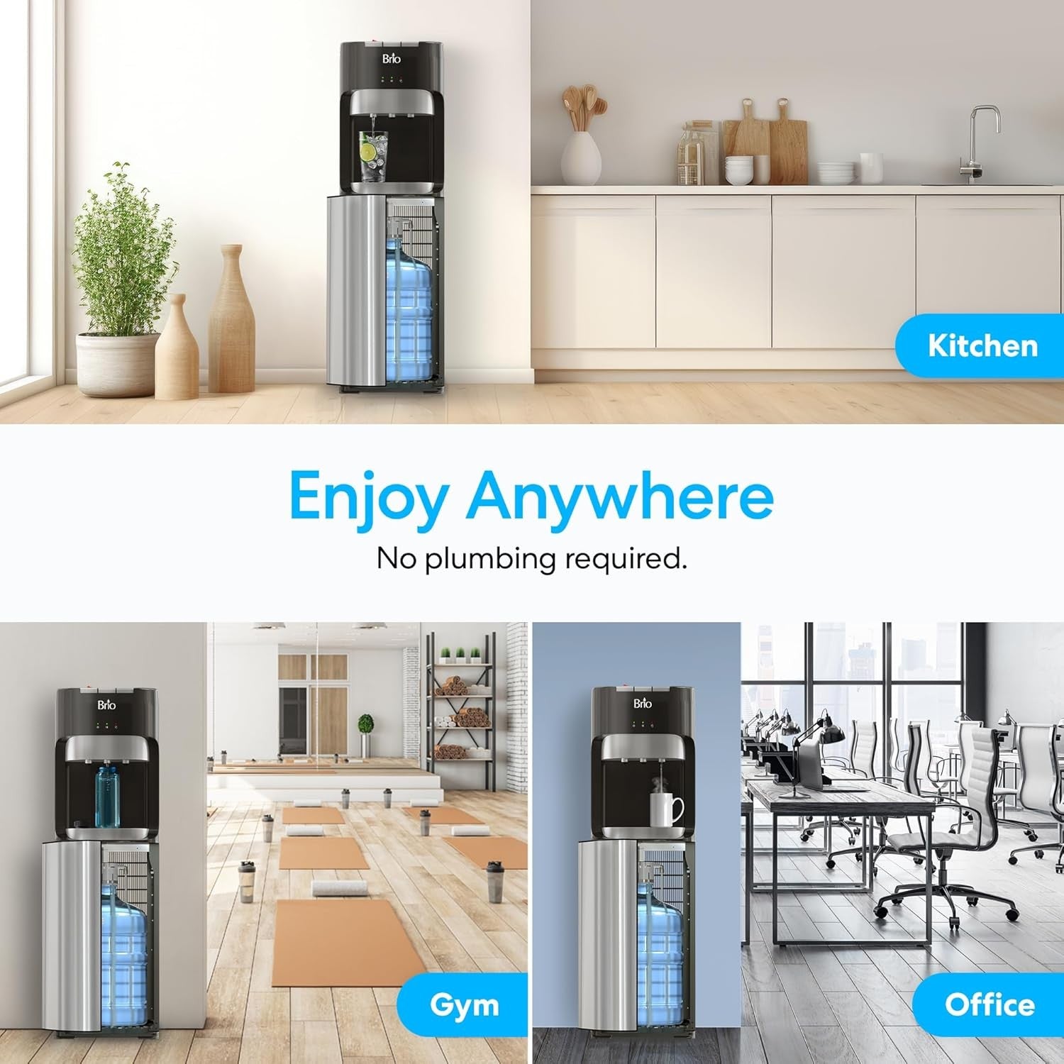 Bottom Loading Water Dispenser Hot Cold Cool Floor Standing
