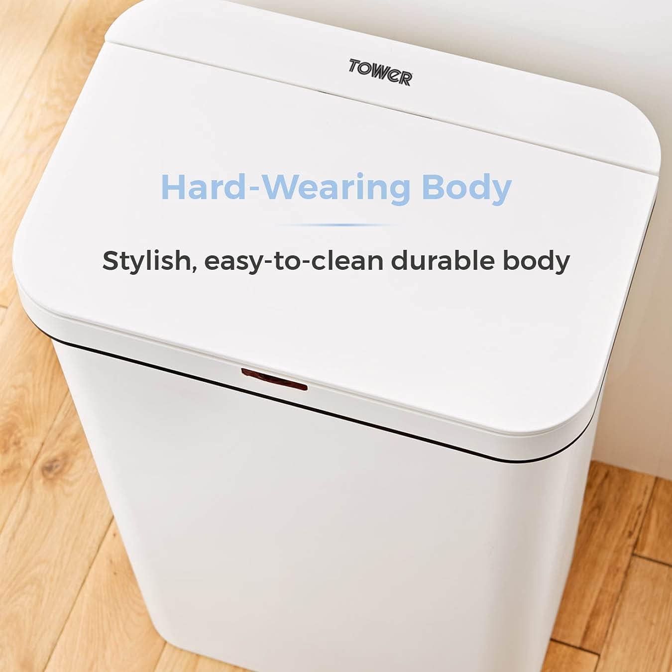 50L Automatic Sensor Kitchen Bin Touchless Motion Waste White