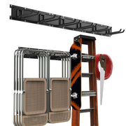 Adjustable Wall Mounted Tool Organizer 48 Inch 6 Hooks Garage Rack