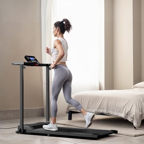 Foldable Walking Treadmill 2HP LED Display Home Office Jogging Pad