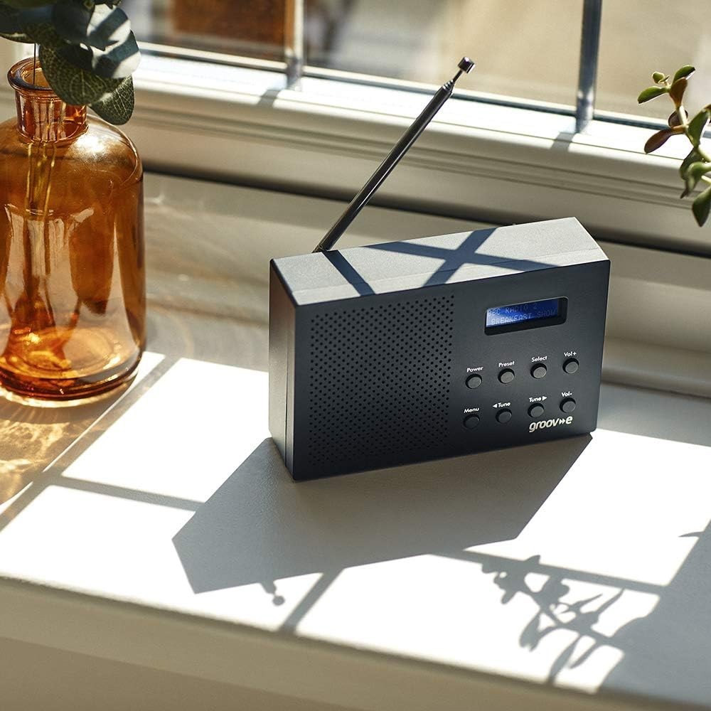 Portable DAB FM Radio Bluetooth Alarm Clock LCD 20 Presets
