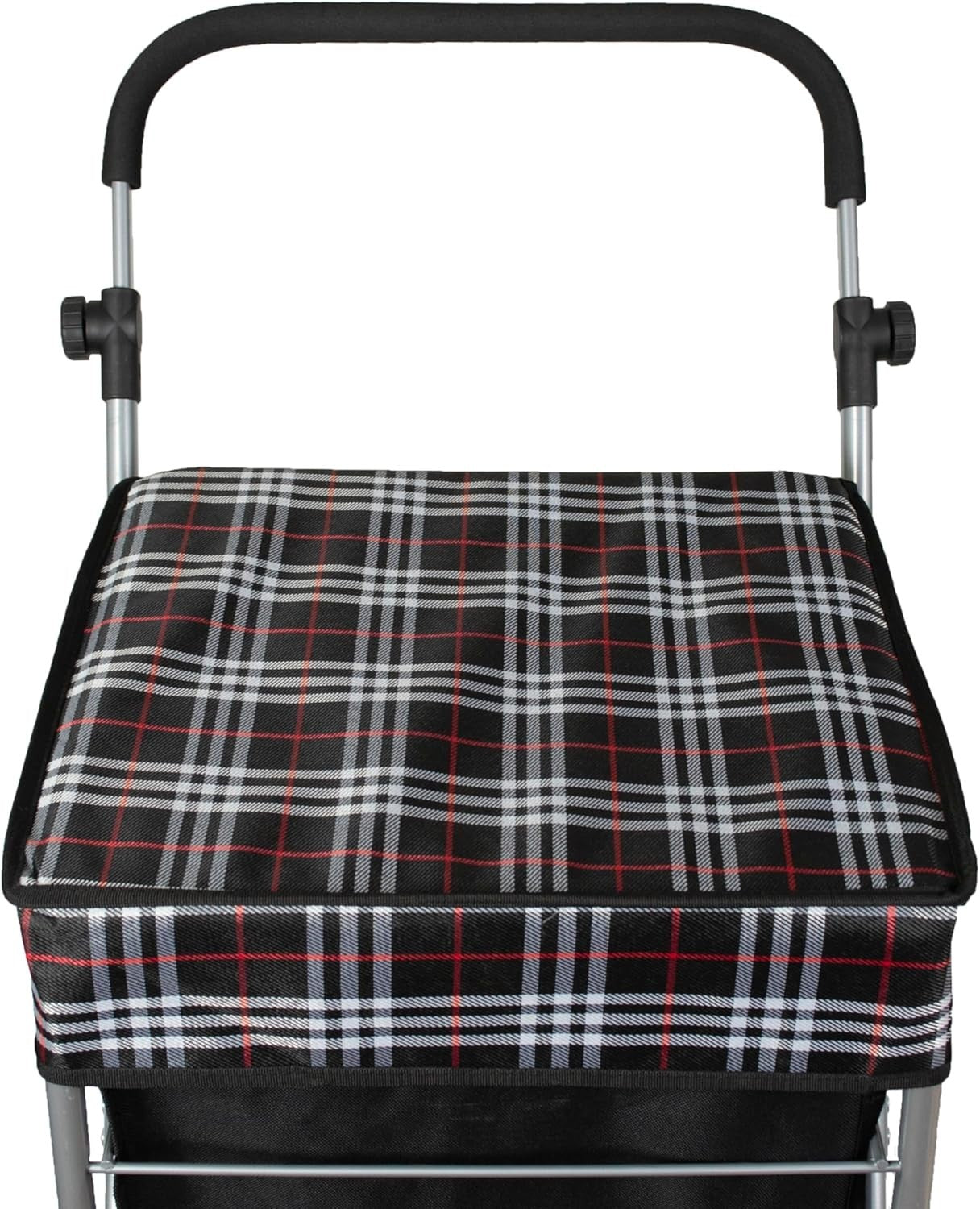 4 Wheel Shopping Trolley Cart 54L Lightweight Waterproof Heavy Duty