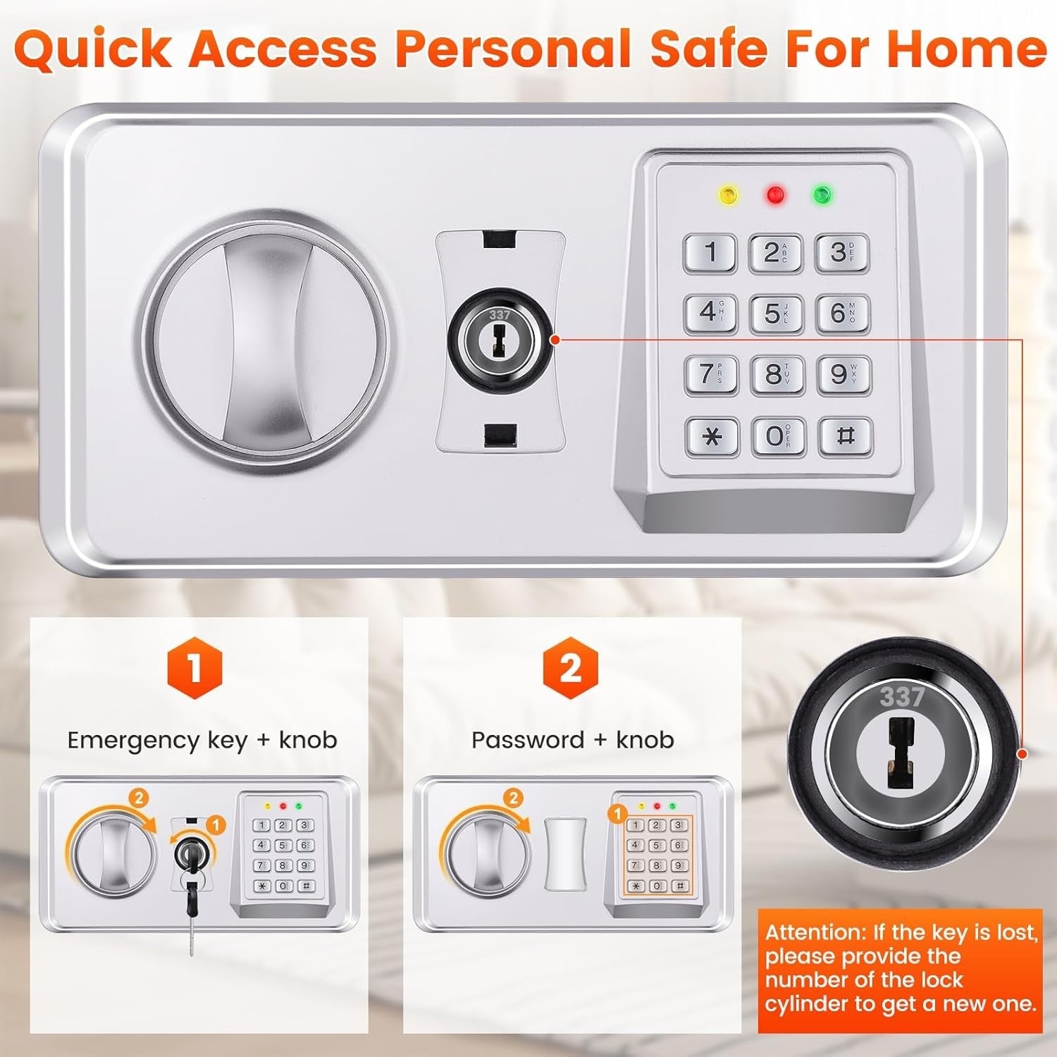 102L Extra Large Digital Safe Box A4 Document Security Cabinet