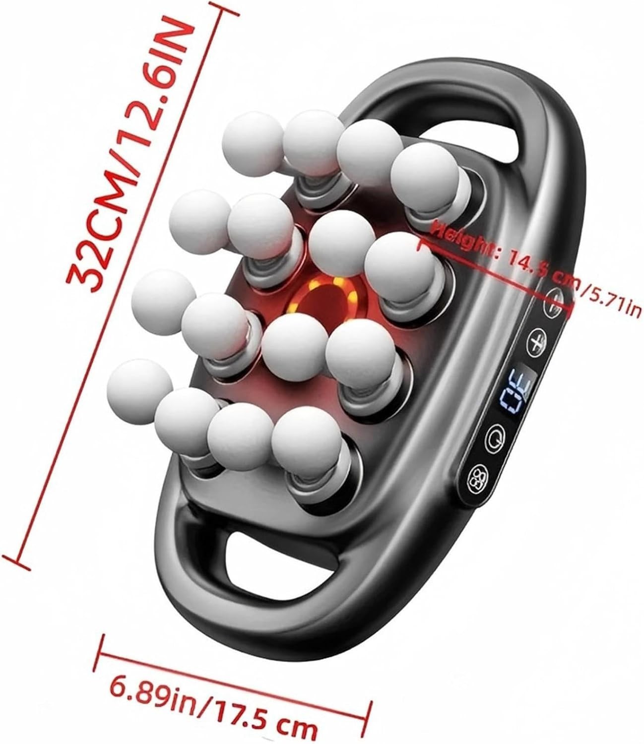 Electric Body Massager 16 Head Muscle Relief 30 Speed Deep Tissue Kneading