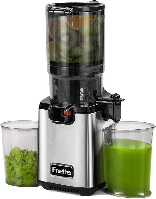 Cold Press Juicer 135mm Feed Chute Self Feeding Hopper Quiet 250W