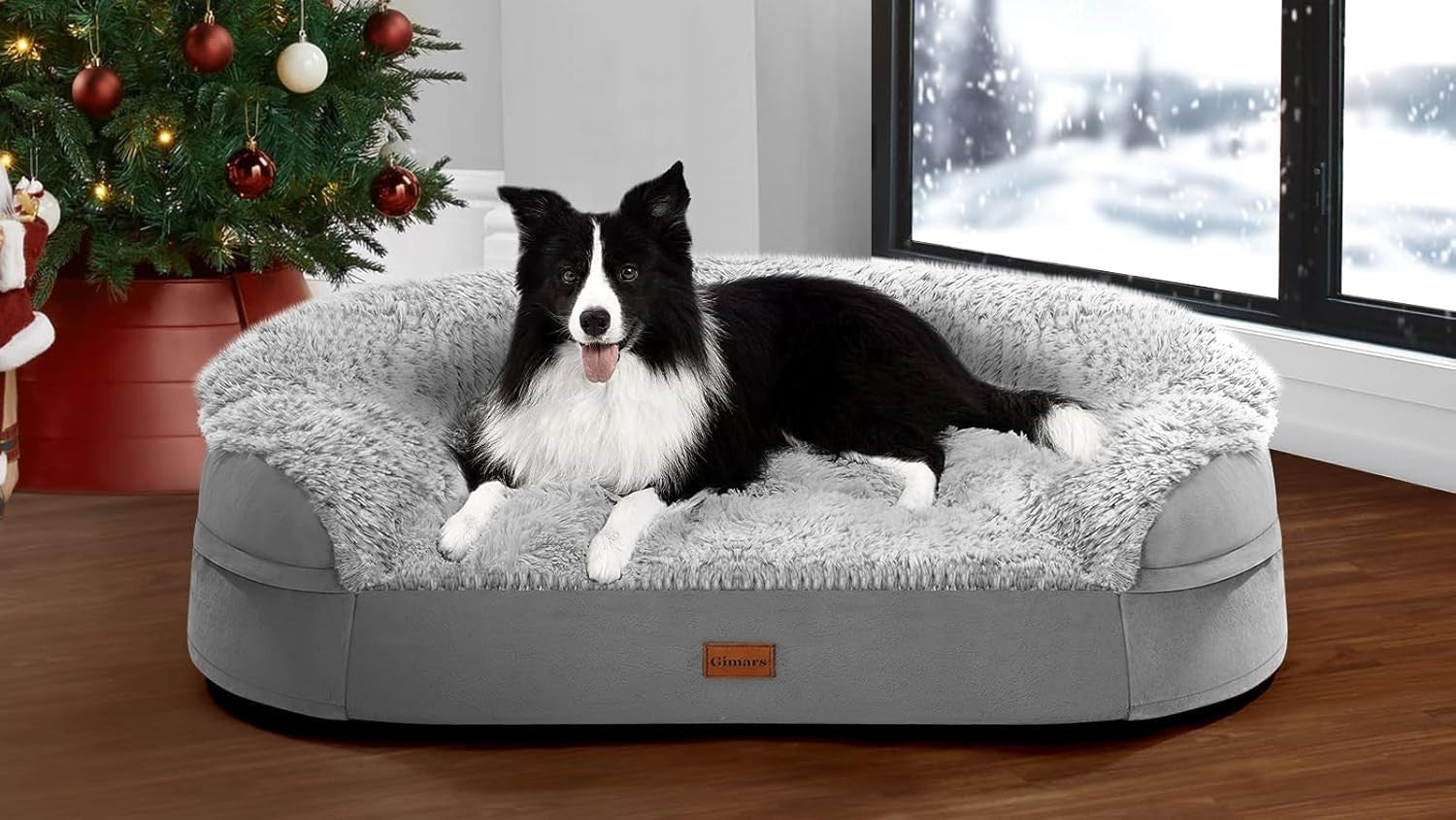 Orthopedic Dog Sofa Bed 9.5cm Thick Memory Foam Washable