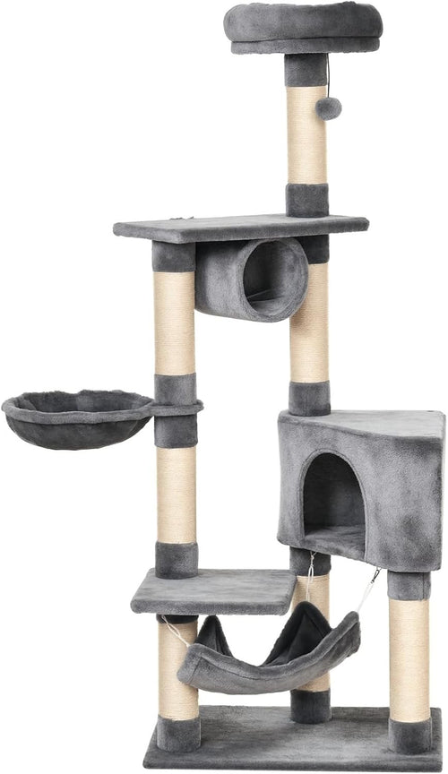 150cm Cat Tree Tower Indoor Condo Multi Level Scratching Posts Hammock House
