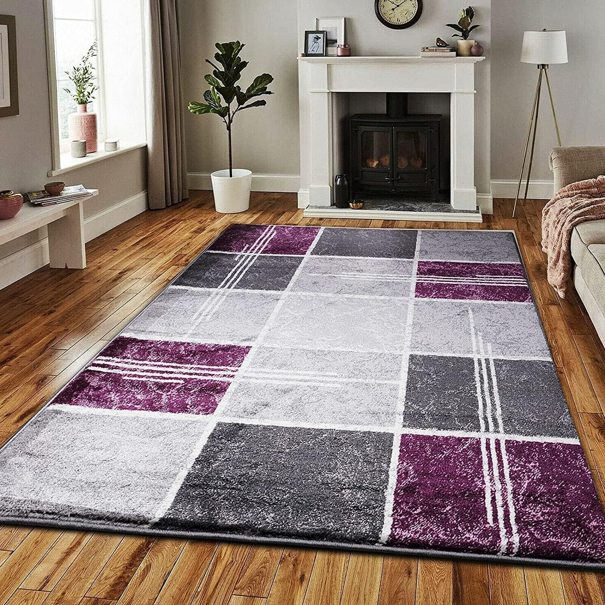 Extra Large Plush Area Rug 6x9 Soft Thick Pile Modern Living Room Carpet