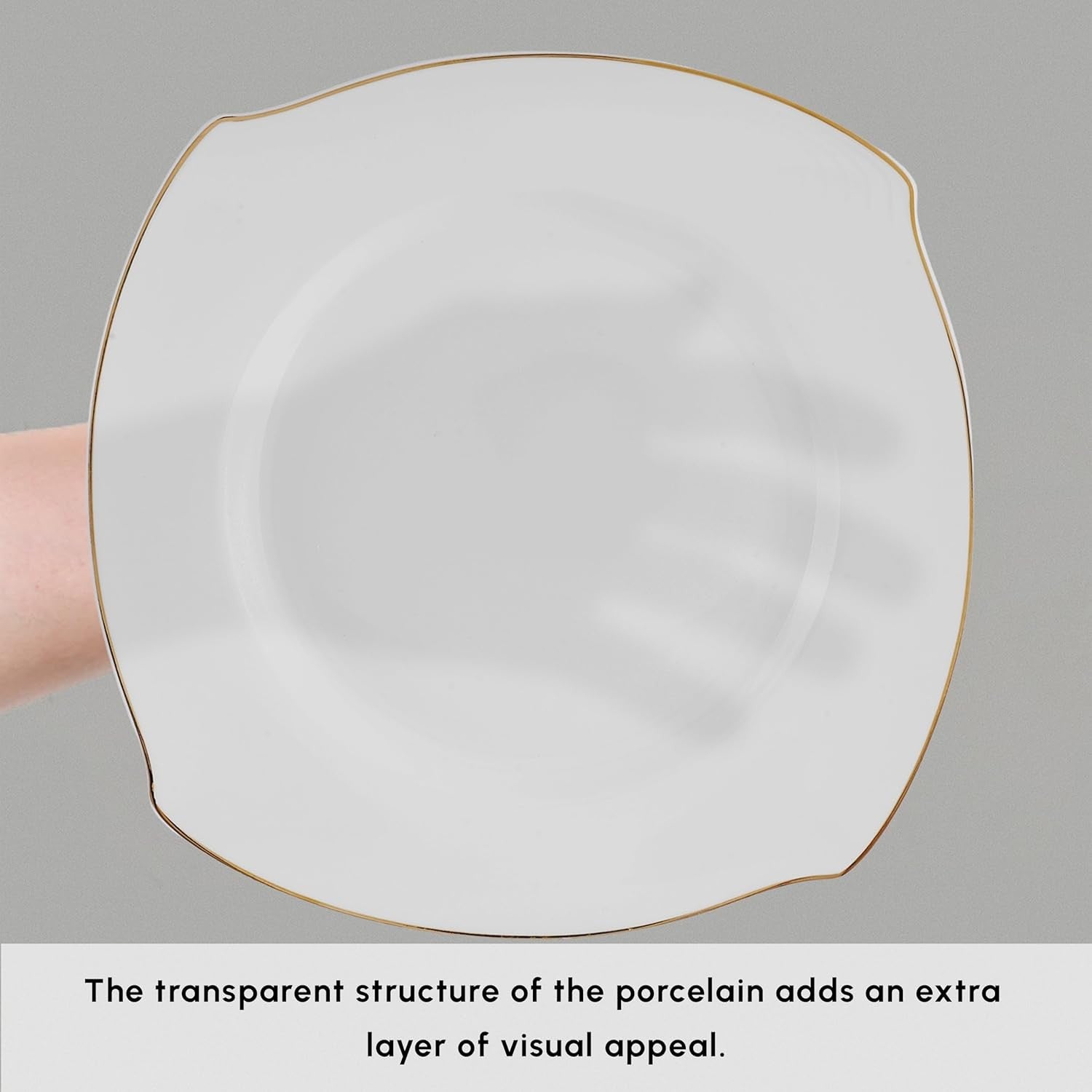 53pc Bone China Dinner Set Gold Trim Service for 12 Luxury Crockery