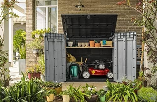 Keter Store It Out Pro Grey Garden Shed Lockable Weatherproof Plastic 144x123 cm