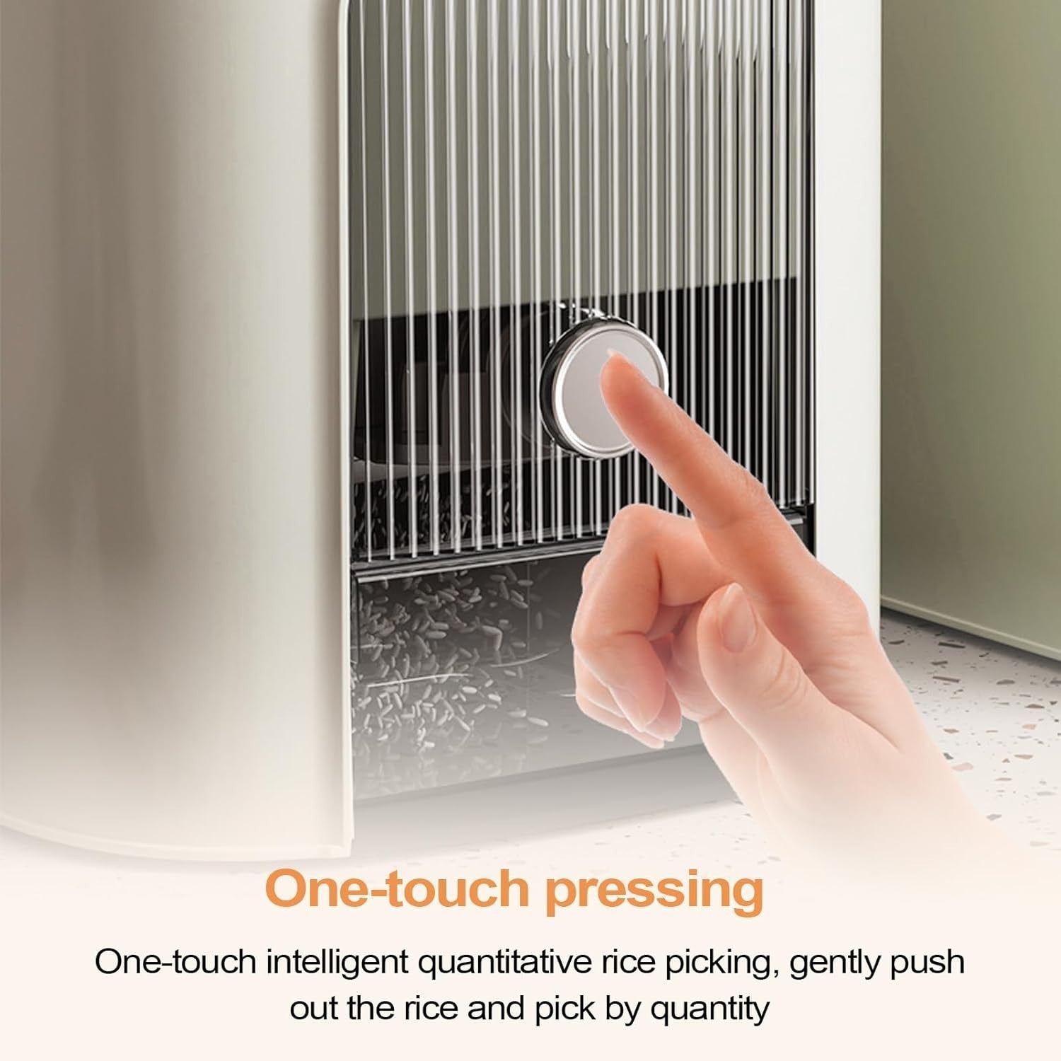Airtight Rice Holder Dispenser Grain Storage Container with Lid Bin