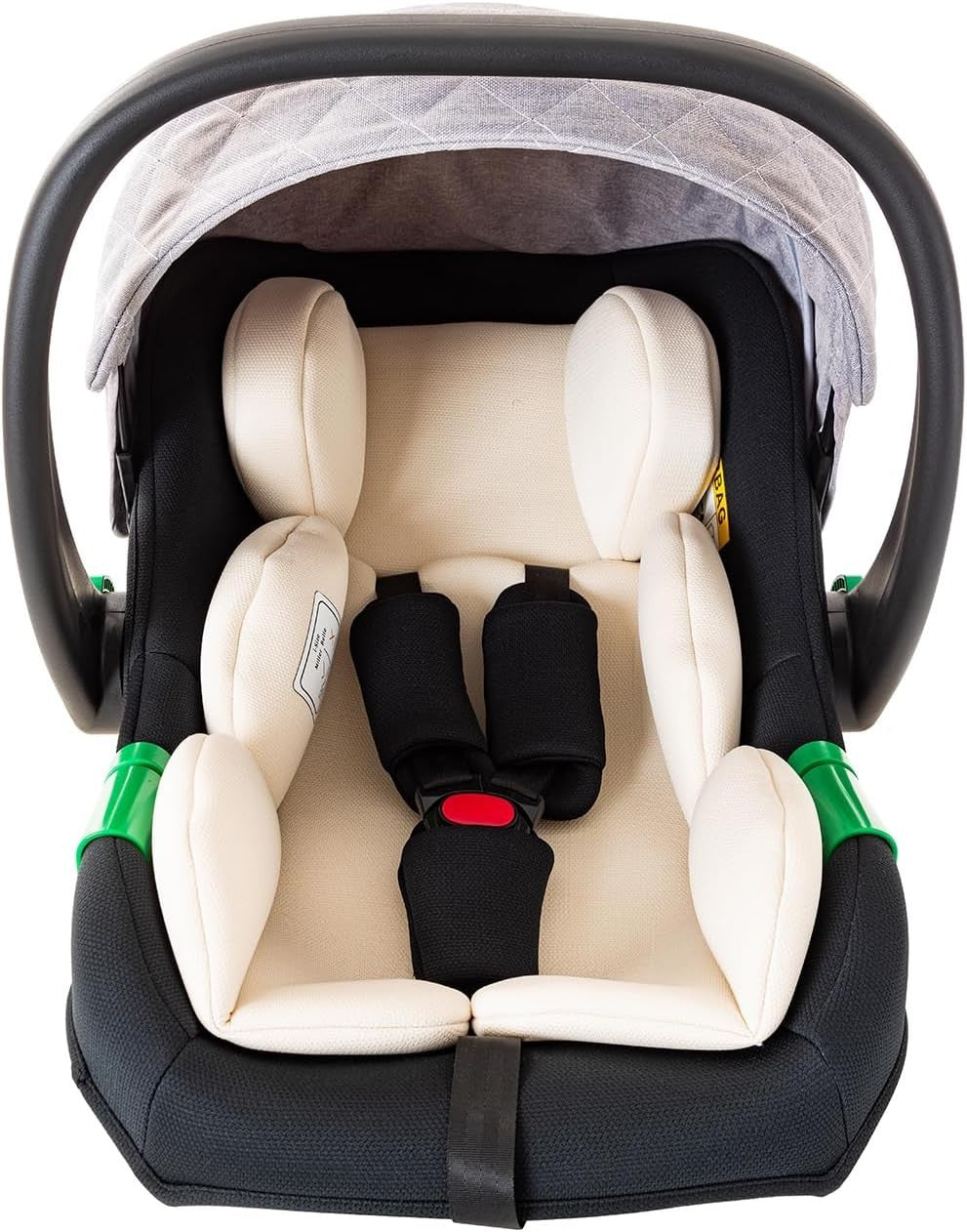 3 in 1 Baby Pram Pushchair Lightweight Folding Travel System Grey