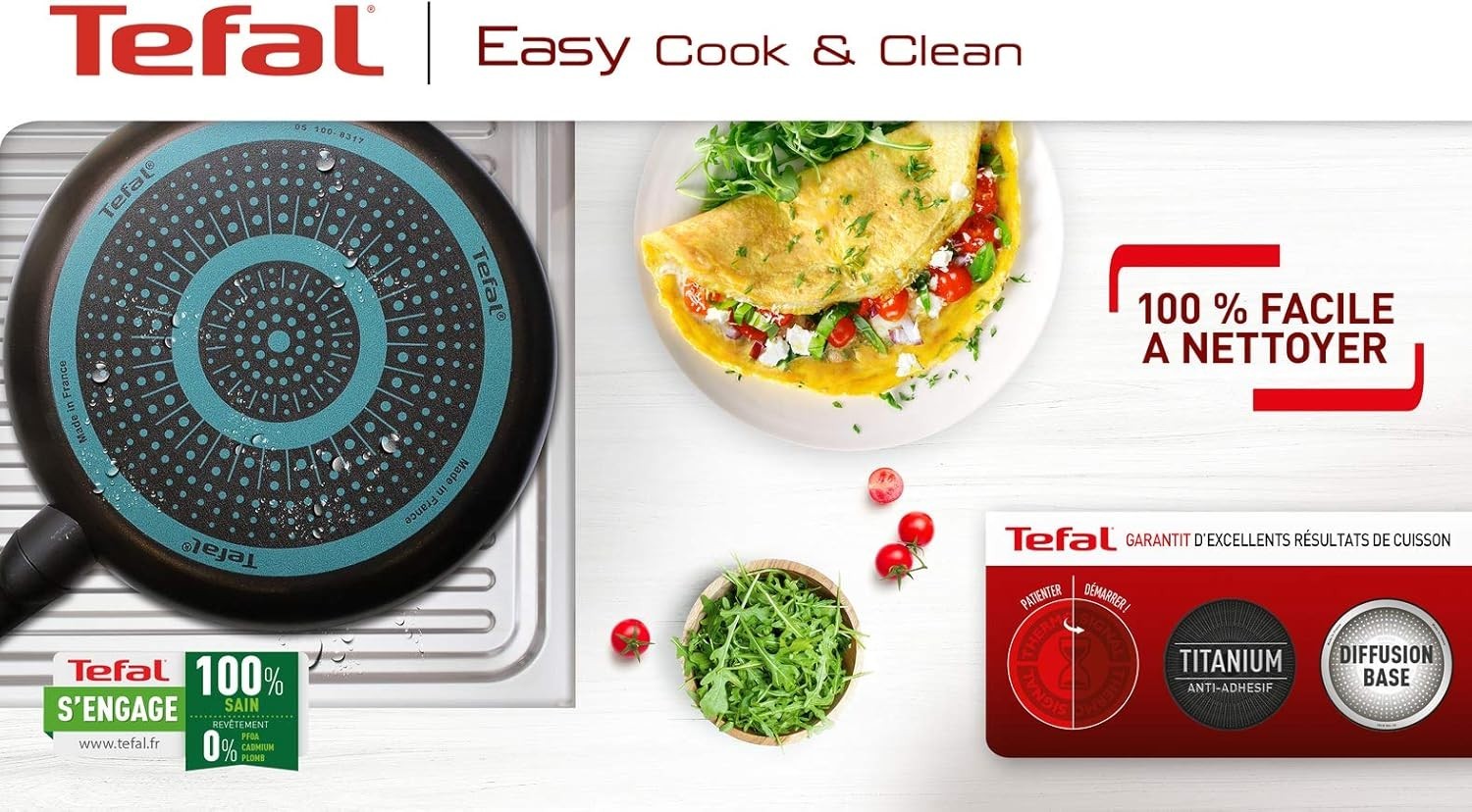 34cm Non-Stick Crepe Pan with Spreader Easy Clean Pancake Skillet