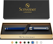 Luxury Rollerball Pen Midnight Blue Chrome Medium Gift