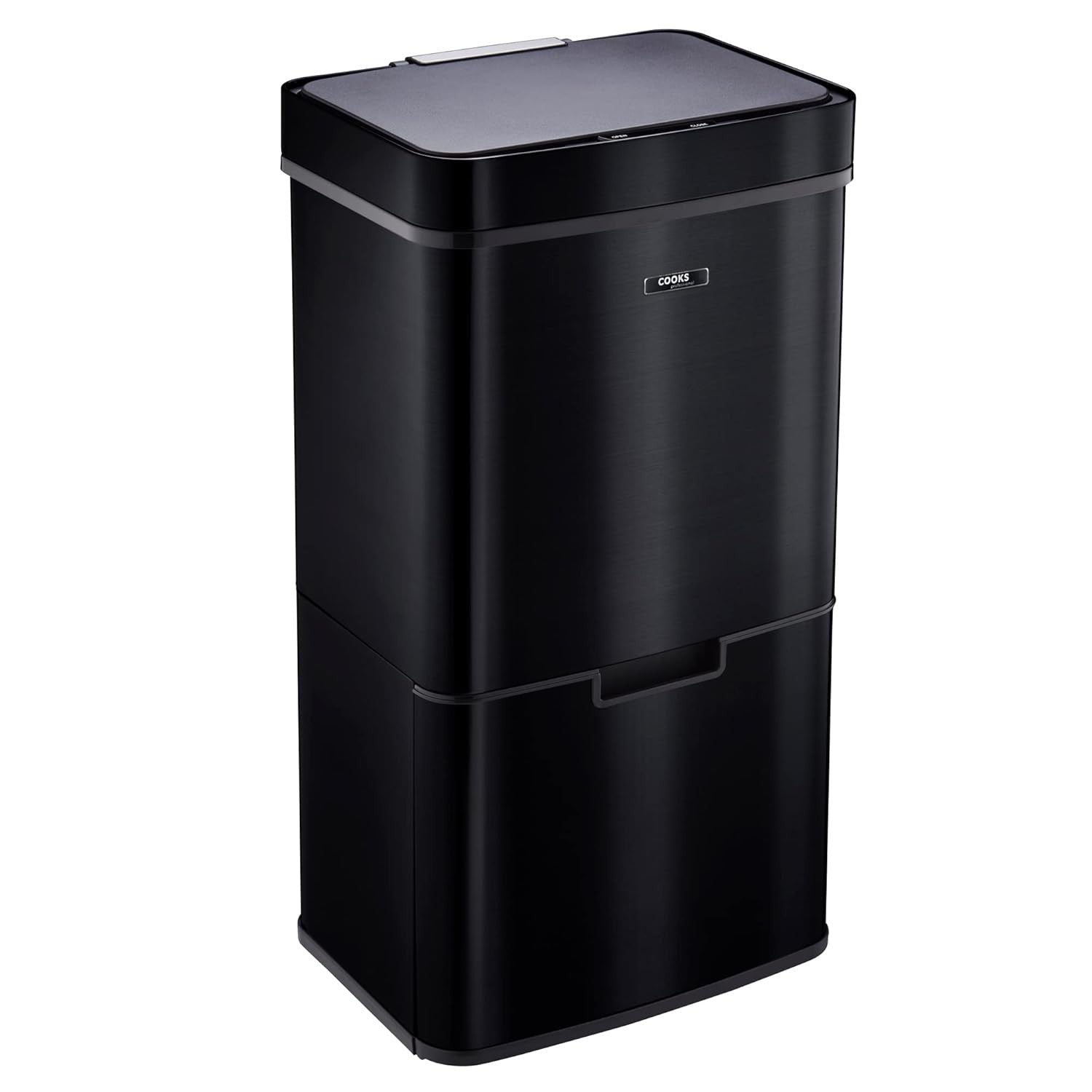 75L Dual Compartment Motion Sensor Kitchen Bin Stainless Steel