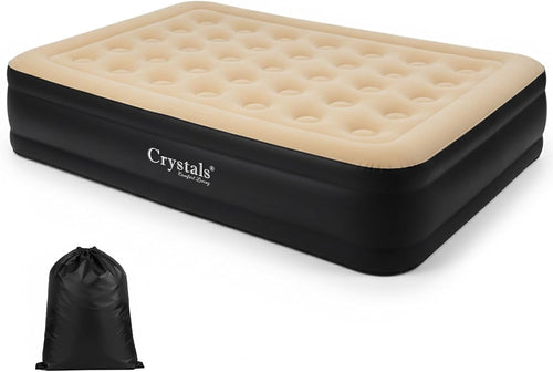 Double Inflatable Air Bed Mattress Built-In Electric Pump Raised