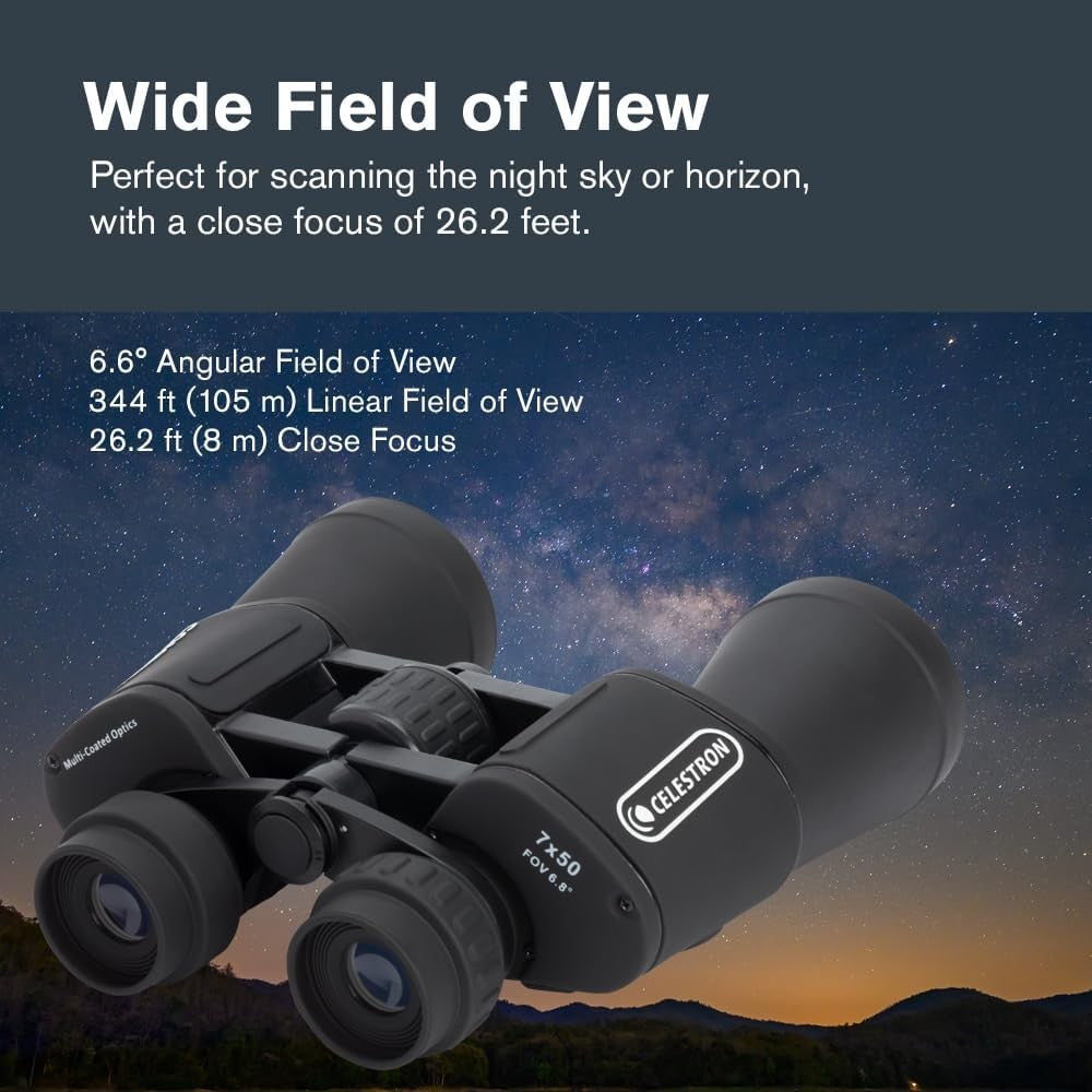 7x50 Astronomy Binoculars Wide-View HD Optics for Stargazing & Outdoors