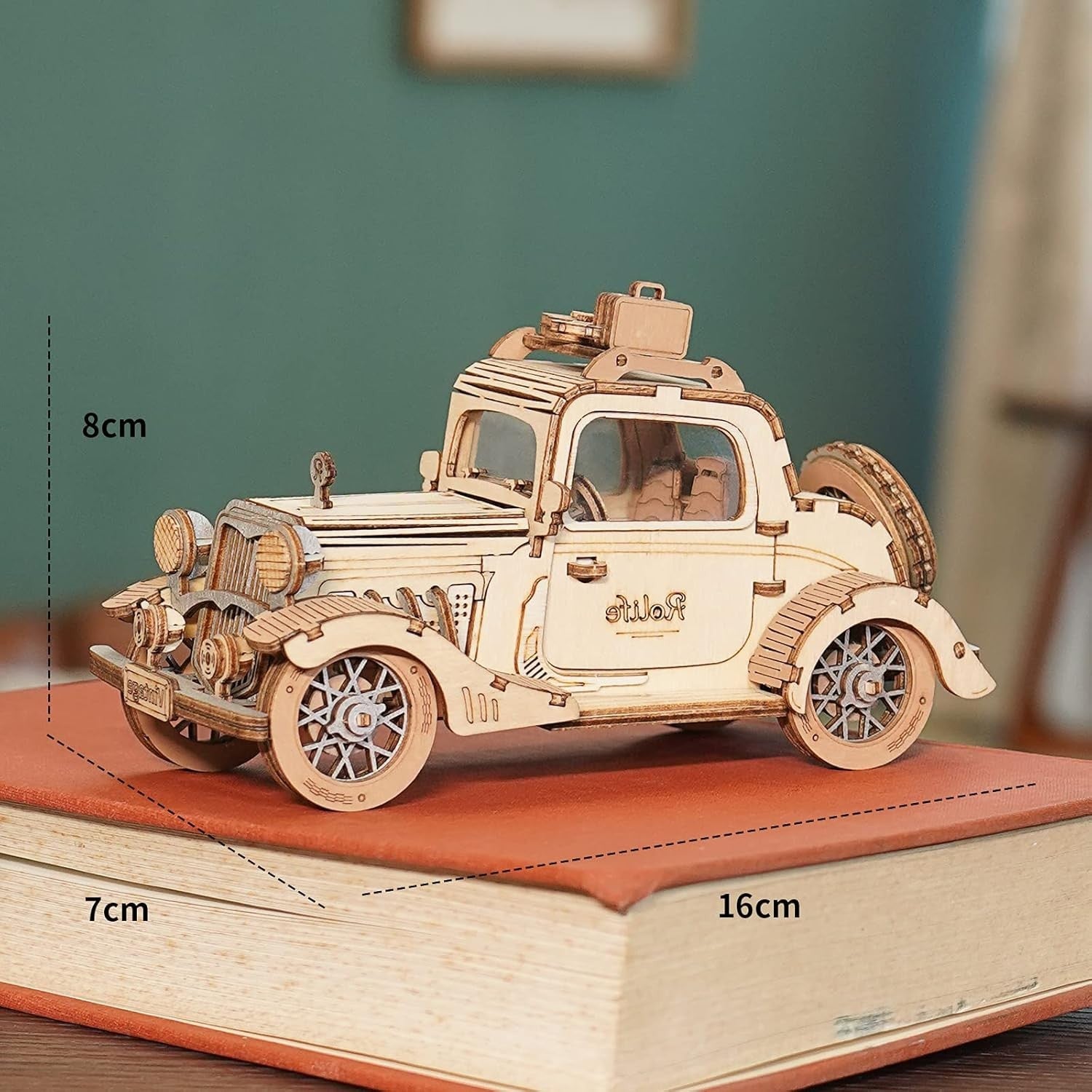 3D Wooden Car Puzzle Kit for Adults – 164pcs DIY Model, Great Gift Decor