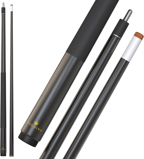 58in Pro Pool Cue Graphite Composite 20oz 13mm Tip 2pc Grip