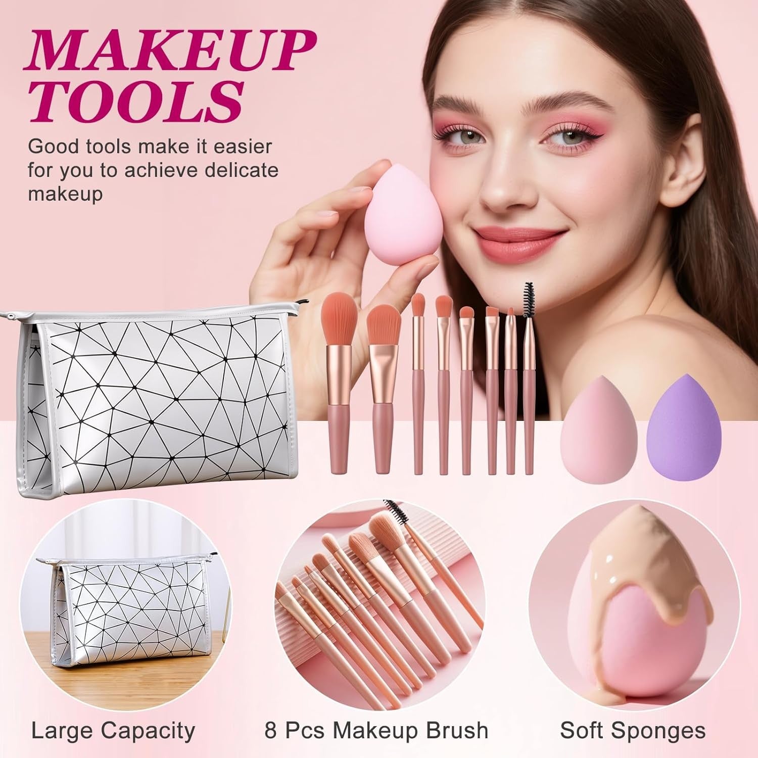 All In One Makeup Kit Starter Set 18 Colour Palette Gift Bag