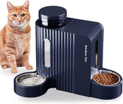 2 in 1 Gravity Pet Feeder Water Dispenser 3L Auto Food Station Blue
